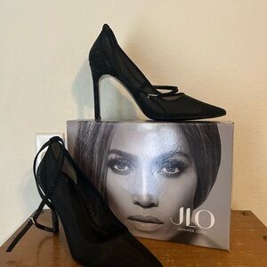 Jlo Jennifer Lopez Morley Sexy Ankle Strap Pumps 9 1/2